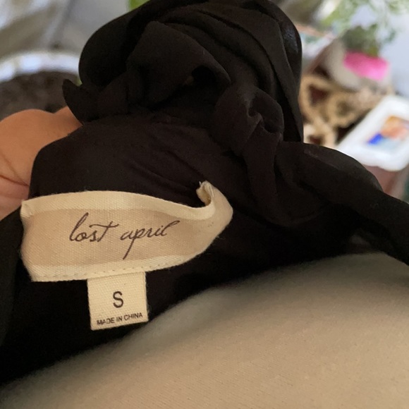 Black polyester evening dress. - Picture 6 of 6